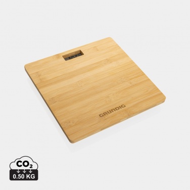 Logotrade advertising product image of: Grundig Bamboo Digital Body Scale