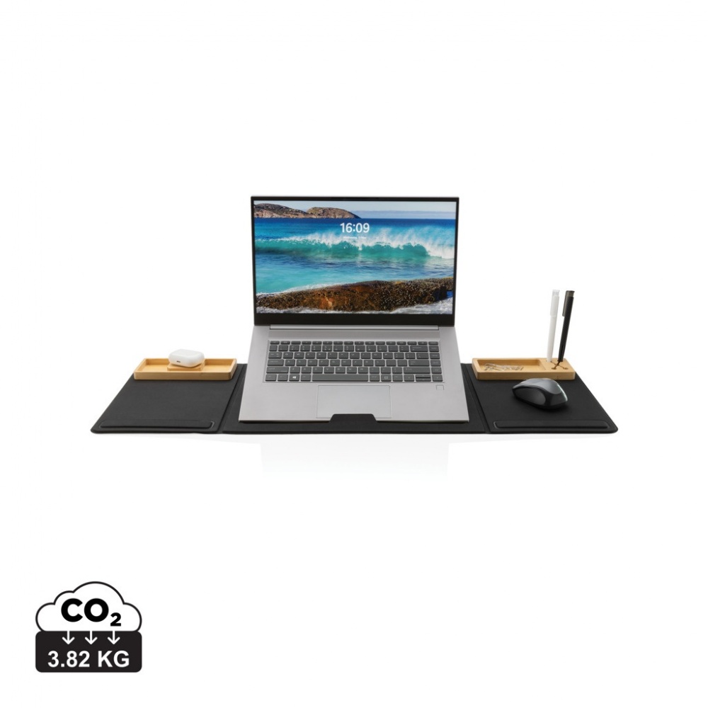 Logo trade promotional merchandise photo of: Impact AWARE RPET Foldable desk organizer with laptop stand