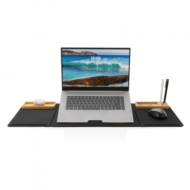 Logo trade promotional item photo of: Impact AWARE RPET Foldable desk organizer with laptop stand