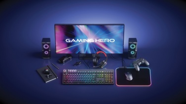 Logo trade corporate gifts picture of: RGB gaming mousepad