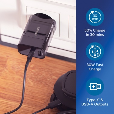 Logotrade business gift image of: Philips ultra fast PD wall charger