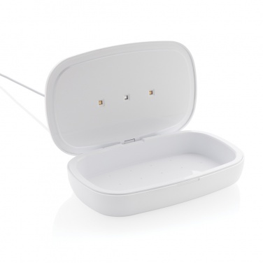 Logo trade corporate gift photo of: UV-C steriliser box with 5W wireless charger