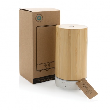 Logo trade advertising products image of: RCS recycled plastic and bamboo aroma diffuser