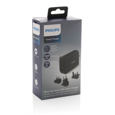 Logo trade promotional items image of: Philips ultra fast PD travel charger