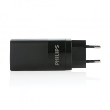 Logotrade promotional gift picture of: Philips 65W ultra fast PD 3-port USB wall charger