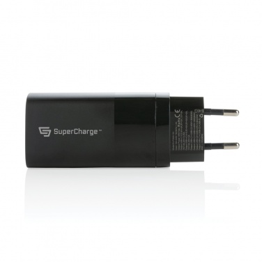 Logo trade promotional products picture of: Philips 65W ultra fast PD 3-port USB wall charger