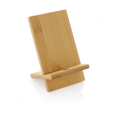 Logotrade promotional giveaway picture of: Bamboo phone stand in kraft box