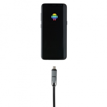 Logotrade promotional item picture of: 3-in-1 retractable cable