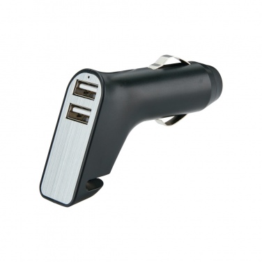 Logotrade promotional merchandise picture of: Dual port car charger with belt cutter and hammer