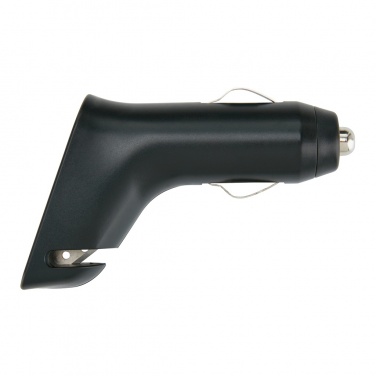 Logo trade promotional items image of: Dual port car charger with belt cutter and hammer