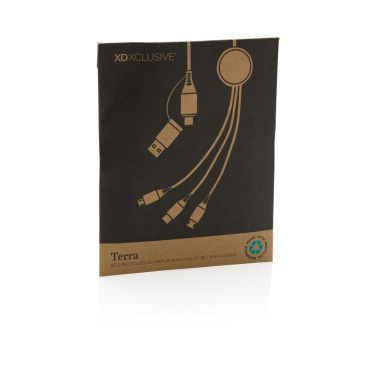 Logotrade promotional merchandise picture of: Terra RCS recycled aluminium 120cm 6-in-1 cable