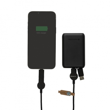 Logotrade promotional product image of: Oakland RCS recycled plastic 6-in-1 fast charging 45W cable