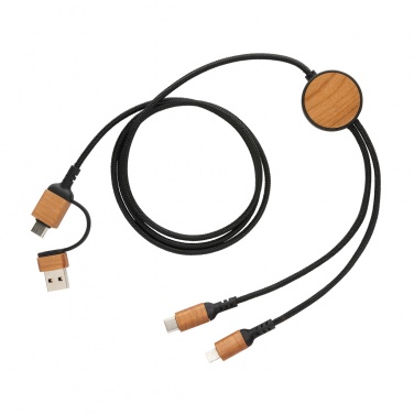 Logo trade business gift photo of: Ohio RCS certified recycled plastic 6-in-1 cable