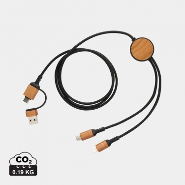 Logo trade advertising product photo of: Ohio RCS certified recycled plastic 6-in-1 cable