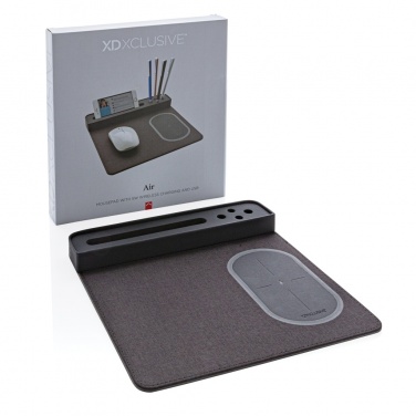 Logo trade promotional item photo of: Air mousepad with 5W wireless charging and USB