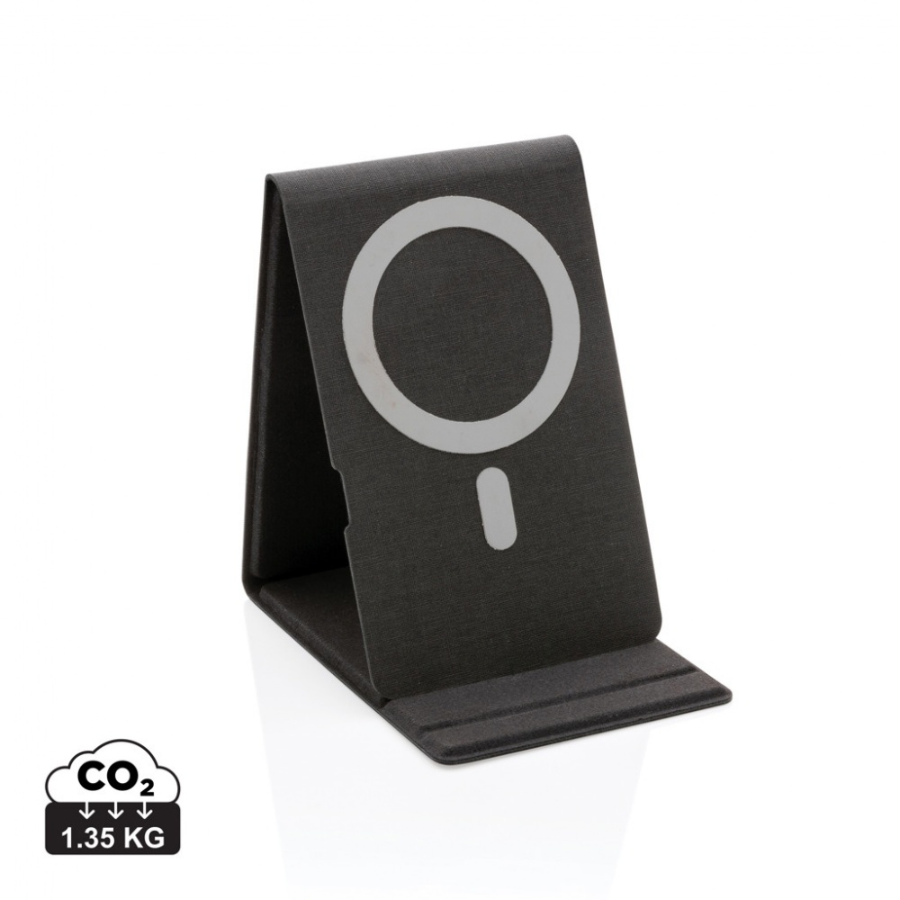 Logo trade business gift photo of: Artic Magnetic 10W wireless charging phone stand