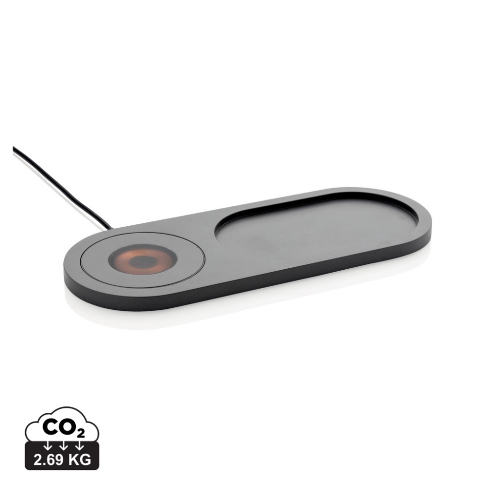 Logo trade promotional items image of: Encore 10W wireless charging valet tray