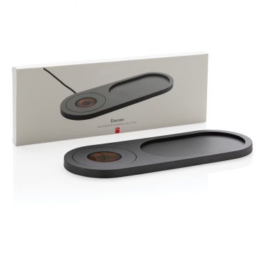 Logo trade business gift photo of: Encore 10W wireless charging valet tray