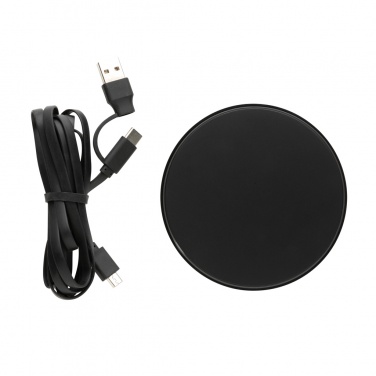 Logo trade promotional items picture of: RCS standard recycled plastic 10W wireless charger