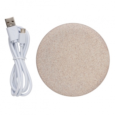 Logotrade business gift image of: 5W Wheat straw wireless charger