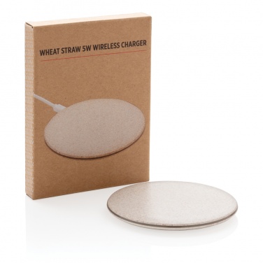 Logotrade business gift image of: 5W Wheat straw wireless charger