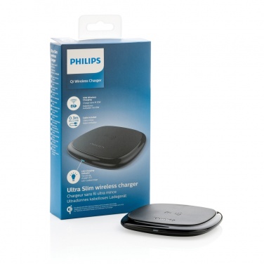 Logo trade corporate gifts picture of: Philips 10W Qi wireless charger