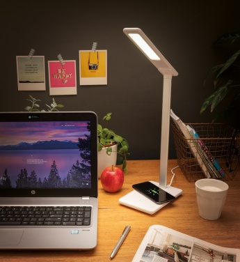 Logo trade promotional giveaways picture of: 5W Wireless Charging Desk Lamp