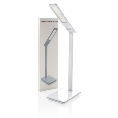 Logo trade promotional giveaway photo of: 5W Wireless Charging Desk Lamp