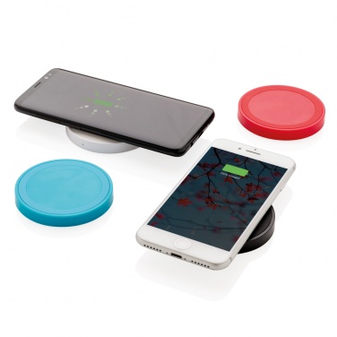 Logo trade promotional items image of: 5W wireless charging pad round