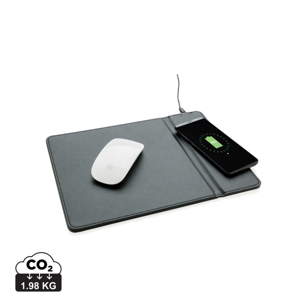 Logotrade promotional items photo of: Mousepad with 5W wireless charging