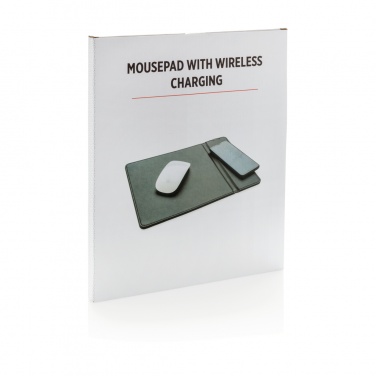 Logo trade corporate gifts picture of: Mousepad with 5W wireless charging