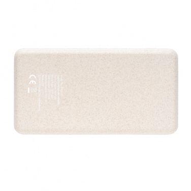 Logotrade advertising product image of: Cork and Wheat Straw 8.000 mAh 5W wireless powerbank