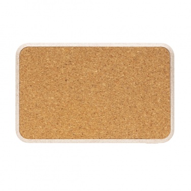 Logotrade business gift image of: Cork and Wheat 5.000 mAh pocket powerbank