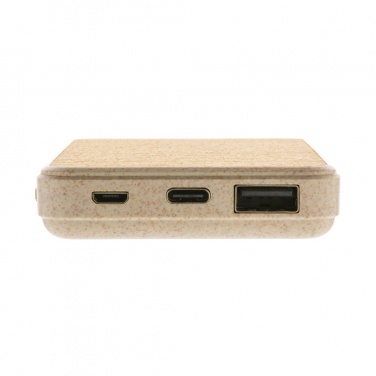 Logo trade promotional giveaways picture of: Cork and Wheat 5.000 mAh pocket powerbank