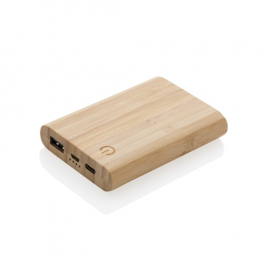 Logotrade promotional item picture of: Bamboo 5.000 mAh powerbank