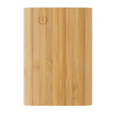 Logo trade promotional item photo of: Bamboo 5.000 mAh powerbank