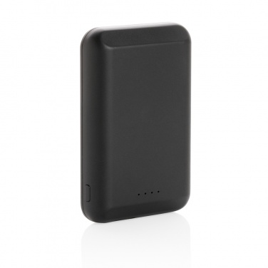 Logo trade promotional gifts picture of: Magnetic 5.000 mAh 5W wireless powerbank