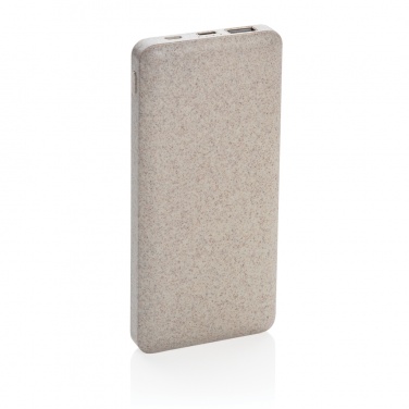 Logotrade advertising products photo of: 10.000 mah wheat straw powerbank