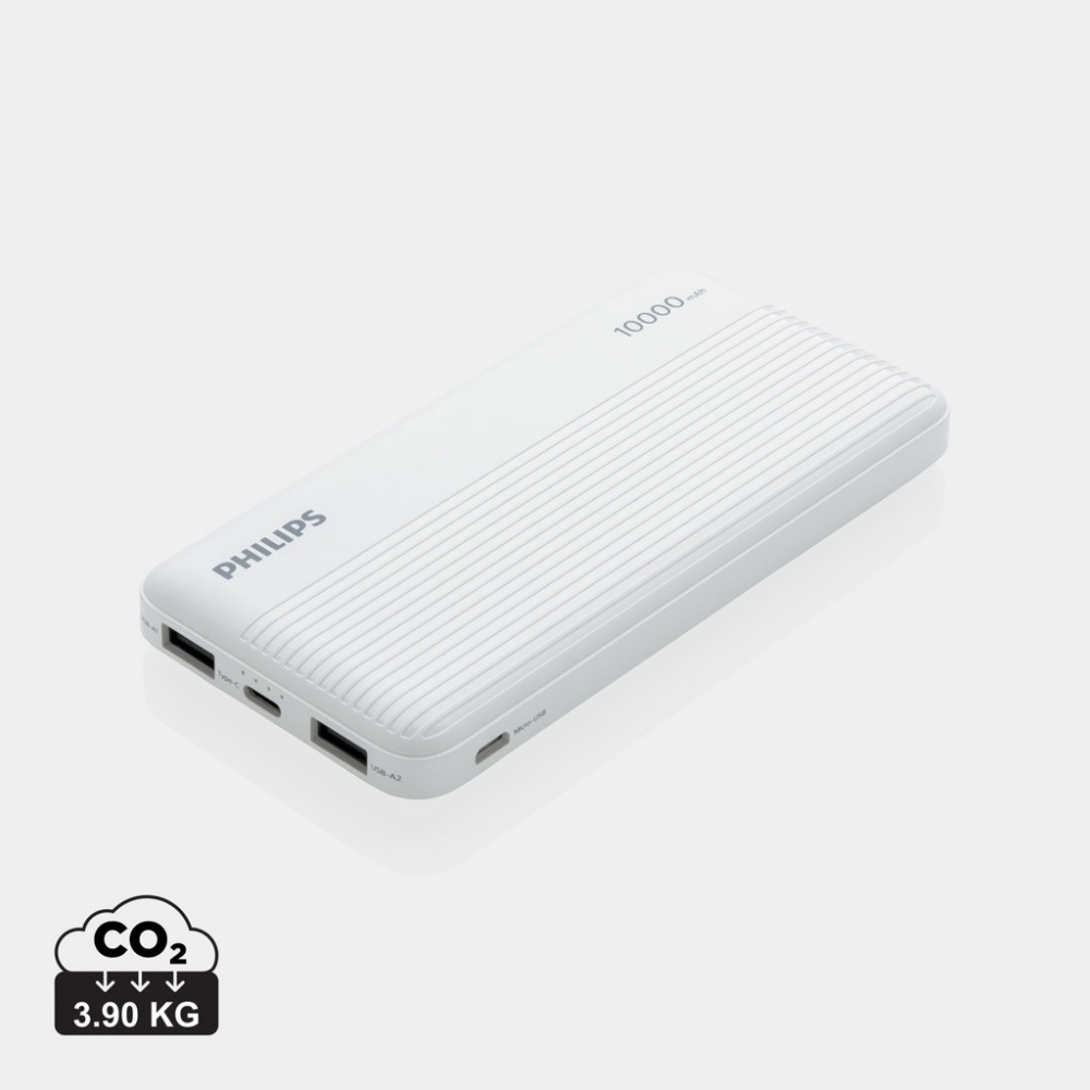 Logo trade promotional items image of: Philips 10.000 mAh slim powerbank