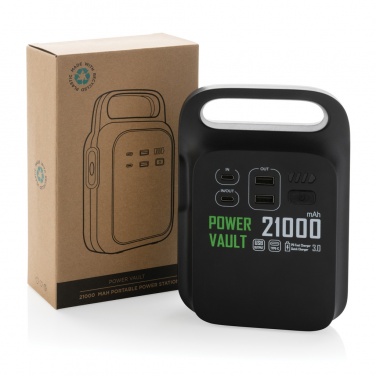 Logotrade advertising product image of: Power Vault RCS rplastic 21000 mAh portable power station