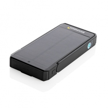 Logo trade promotional gifts picture of: Skywave RCS recycled plastic solar powerbank 10000 mAh