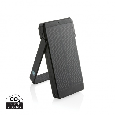 Logotrade promotional gift image of: Skywave RCS recycled plastic solar powerbank 10000 mAh