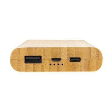 Logotrade business gift image of: Bamboo 8.000 mAh 5W wireless powerbank