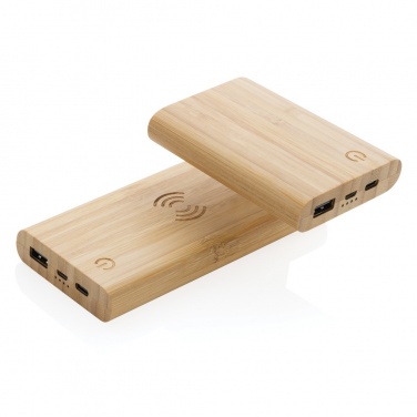 Logotrade advertising product image of: Bamboo 8.000 mAh 5W wireless powerbank