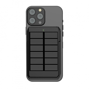 Logotrade promotional giveaway image of: Skywave RCS rplastic solar powerbank 5000 mAh 10W wireless