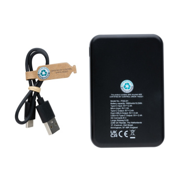 Logotrade corporate gift picture of: RCS recycled plastic 5.000 mAh powerbank