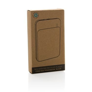 Logotrade promotional giveaway image of: RCS recycled plastic 5.000 mAh powerbank