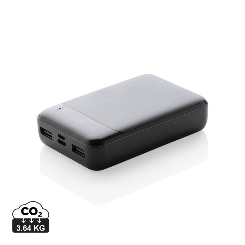 Logo trade promotional items image of: RCS standard recycled plastic 10.000 mAh powerbank