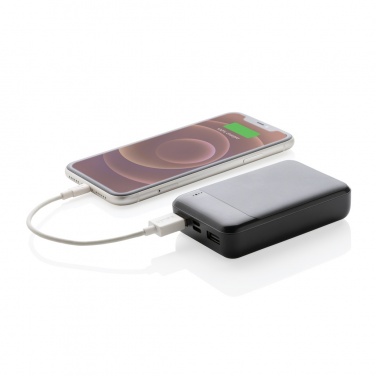 Logo trade promotional item photo of: RCS standard recycled plastic 10.000 mAh powerbank