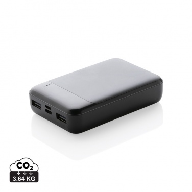 Logo trade promotional giveaways picture of: RCS standard recycled plastic 10.000 mAh powerbank